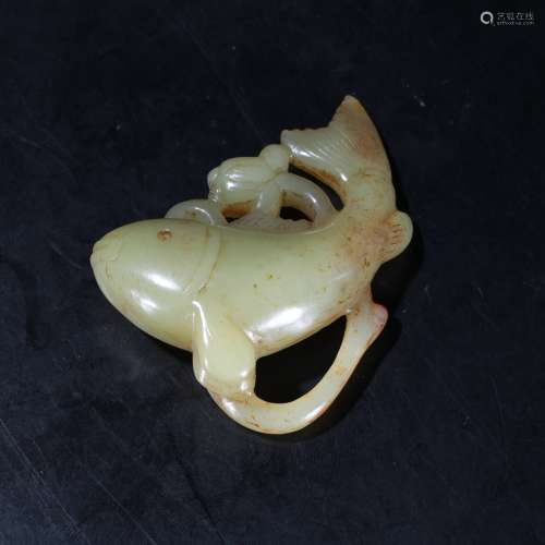 A Chinese Yellow Jade Ornament