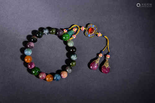 The Chinese Tourmaline Hand String Beads