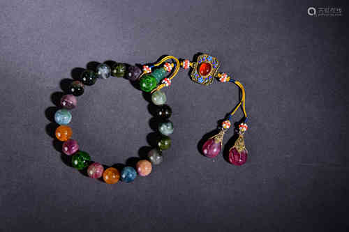 The Chinese Tourmaline Hand String Beads