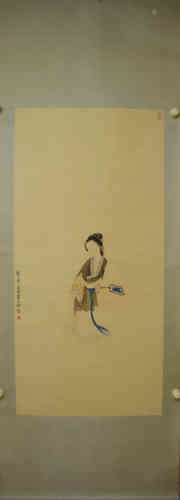 A Chinese Figure Painting, Xucao Mark