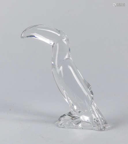 Signed Toucan Bird Baccarat French Crystal