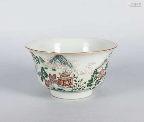 Republic Period Chinese Enamel Porcelain Bowl