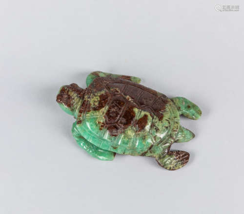 20th Chinese Carved Gem Stone Turtle