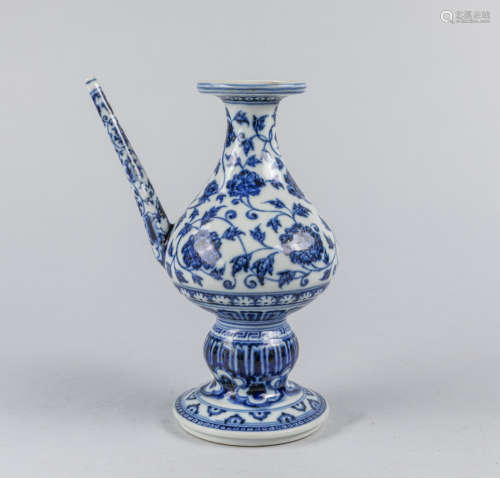 Chinese Antique Blue White Porcelain Ewer