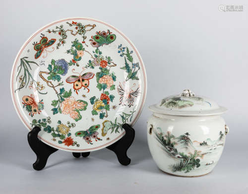 Set of Chinese Rose Famille Porcelain