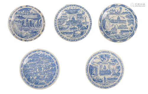 Set Of Vintage Vernon Kilns Porcelain Plates