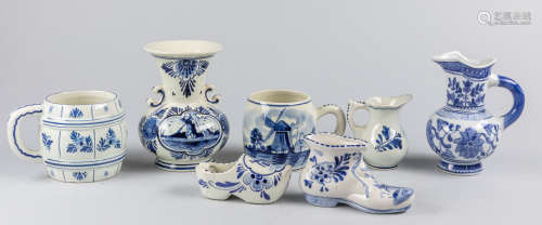 Group Of Vintage Delft Blue Hand Painted Holland Porcelain