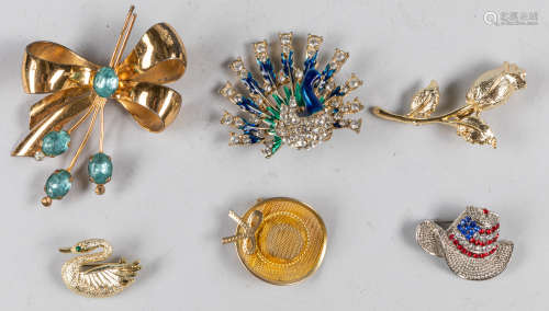 Set of Quality Costume Jewelry Pins