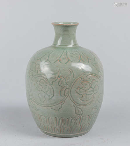Korean Joseon Dynasty Style Celadon Porcelain Pot
