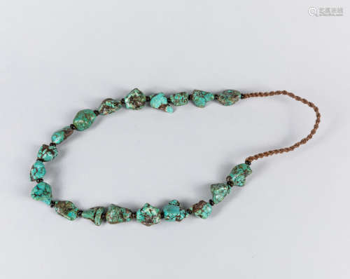 Chinese Antique Turquoise Necklace