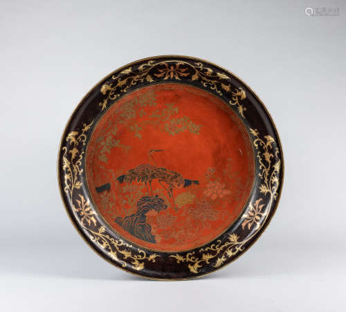 Chinese Vintage Lacquer Dish