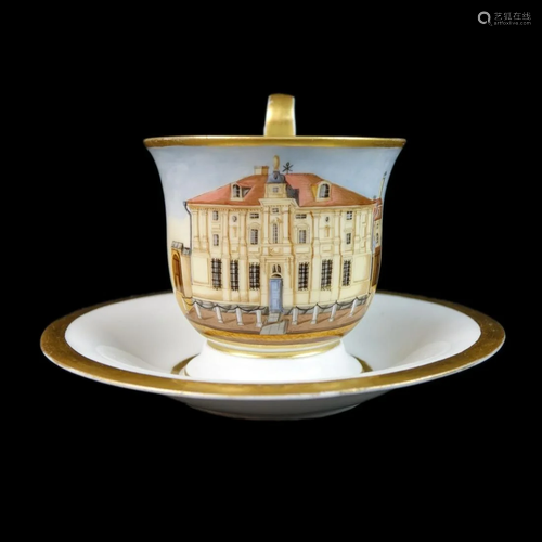 18/19th C. Meissen Cup and Saucer