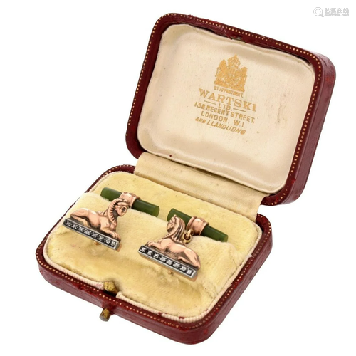 Russian Faberge Cufflinks