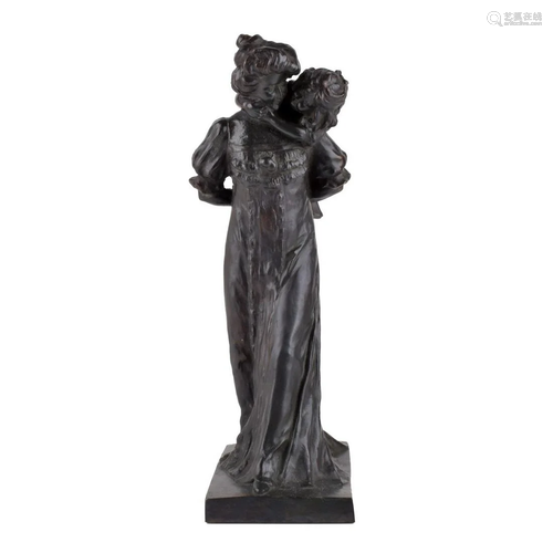 E. Zago (19/20th C.) Bronze Sculpture