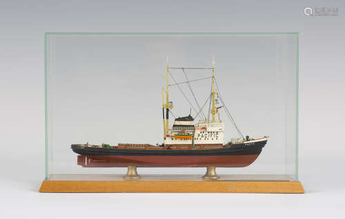 A Classic Ship Collection model CSC 4004 'Pacific', in a clear plastic and wood display case,