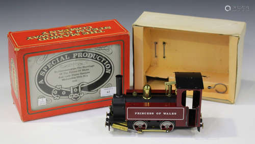 A Mamod Steam Railway Special Production gauge O spirit fired 0-4-0 locomotive 'Princess of