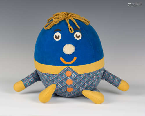 A Humpty Dumpty soft toy figure by Kalpatch Ltd, height 50cm. Note: figures such as this are