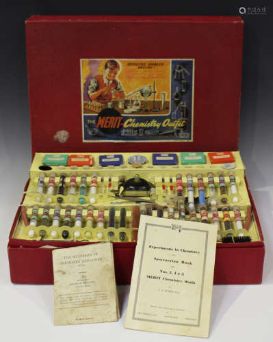 A Merit chemistry set, boxed (contents unchecked, box creased, torn and scuffed).Buyer’s Premium