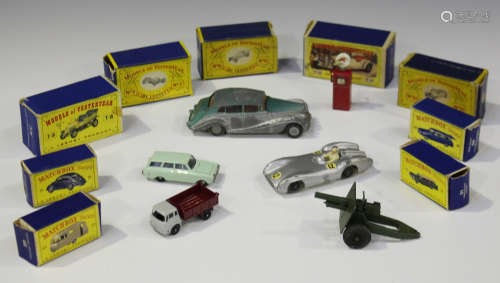 Five Matchbox Models of Yesteryear, comprising a No. 7 Mercer 1913 Raceabout Type 35J, a No. 6