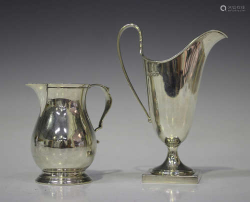 An Edward VIII silver helmet shaped cream jug, Sheffield 1936 by Viner's Ltd, height 13.5cm,