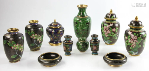 (11) 20thC Chinese Cloisonne Items