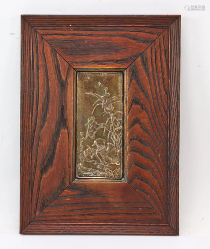 Japanese Bronze Plaque