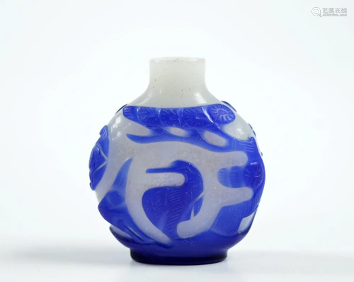 Chinese Peking Glass Snuff Bottle