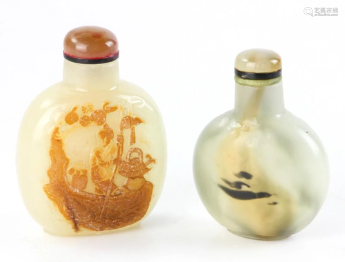 Chinese Agate Snuff Bottles