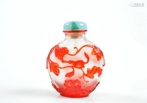 Chinese Peking Glass Snuff Bottle