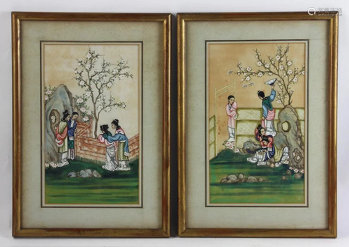 19thC Chinese Pith Paper Paintings