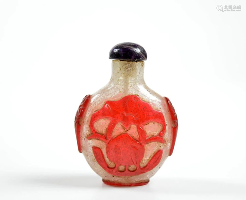 Chinese Peking Glass Snuff Bottle