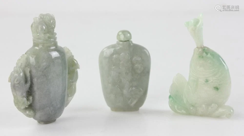 Chinese Jadeite Snuff Bottles