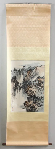 Chinese Scroll of Watercolor Painting