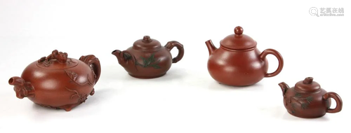 Chinese Yixing Pottery Teapots