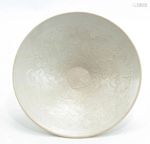 Rare Chinese Molded Ding Bowl