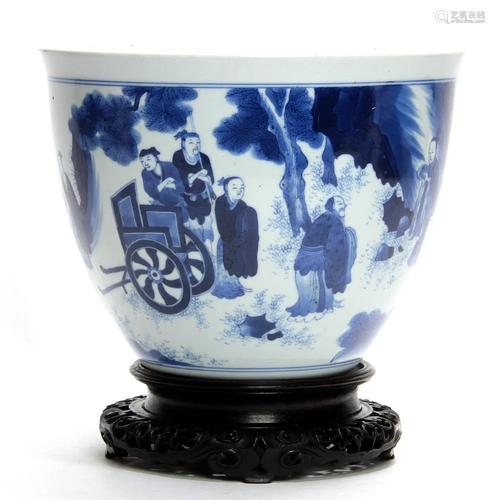 A Rare Chinese Blue and White Deep Bowl