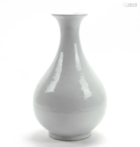 A Rare Chinese White-glazed Yuhuchun Vase