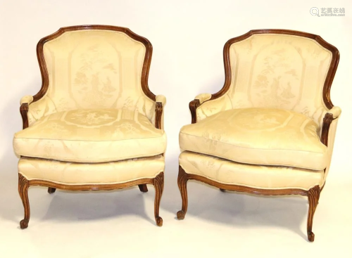 Pair of French Style Armchairs
