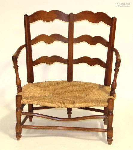 French Provincial Fruitwood Armchair
