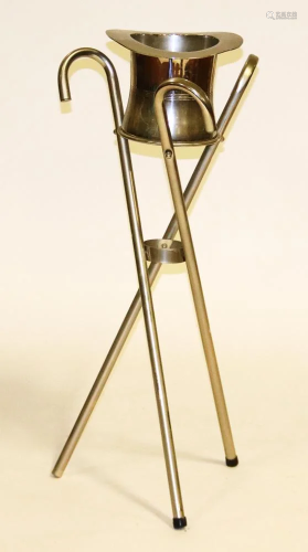 Silverplated Wine Cooler on Stand
