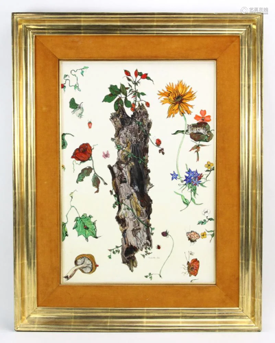 Fleur Cowles, Woodland Story, Oil on Board