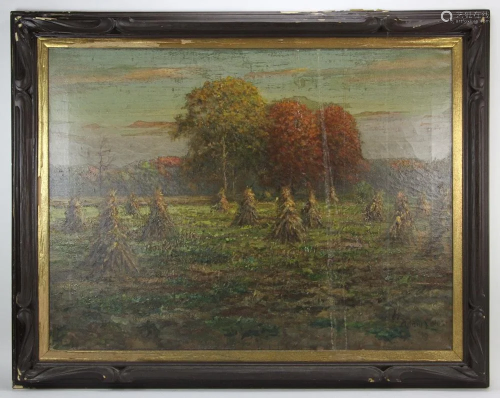 Adam Lehr Signed, Fall Landscape, Oil on Canvas