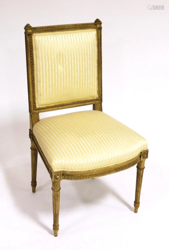 French Upholstered Side Chair