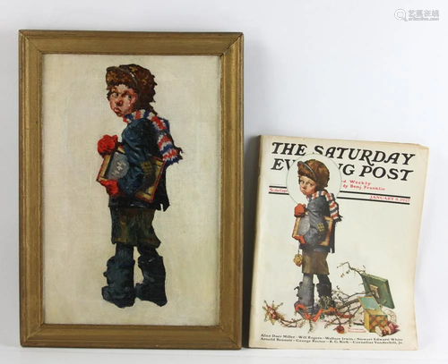 Painting of 1927 Issue of Saturday Evening Post