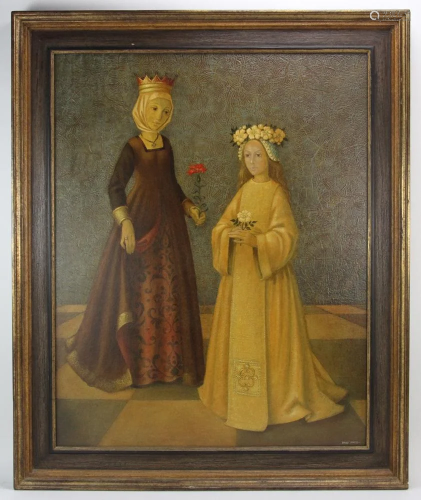 Bradi Barth, Two Young Medieval Women