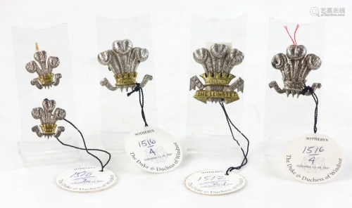 Various English Feather Form Badges
