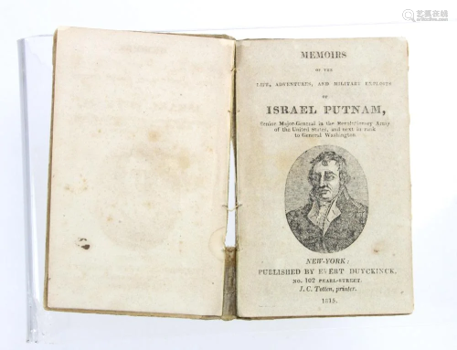 Memoirs of Israel Putnam Book 1815