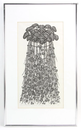 Jacques Hnizdovsky, Botanical Woodcut