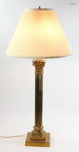 Corinthian Column Bronze Lamp