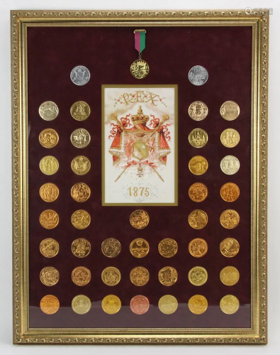 Framed Royal Medals